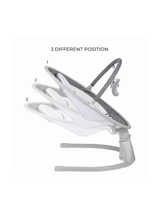 FreeOn Elektrisch Baby Relax Schaukel Elite Swing mit Musik Gray für Kind bis 9kg