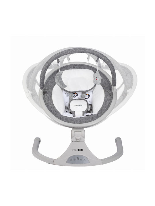 FreeOn Elektrisch Baby Relax Schaukel Elite Swing mit Musik Gray für Kind bis 9kg