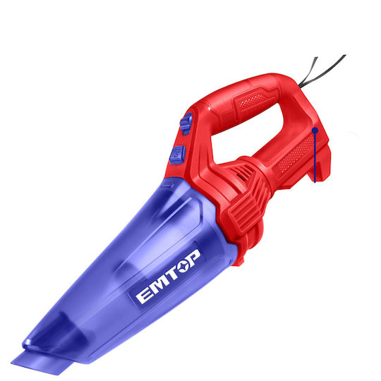 Emtop Επαναφορτιζόμενο Σκουπάκι Χειρός 12V Μπλε