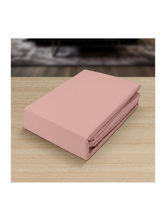 Lino Home Sheet Sets Single 170x260cm. Basico Pink 3pcs