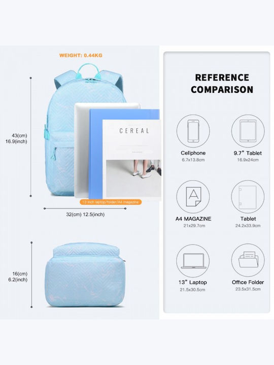 Miss Lulu Backpack Backpack for 15.4" Laptop Blue EQ2361