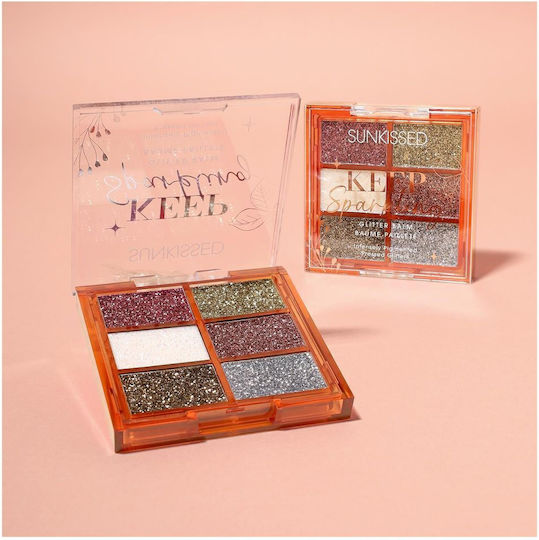 Sunkissed Lidschattenpalette in fester Form Keep Sparkling Glitter 6.6gr
