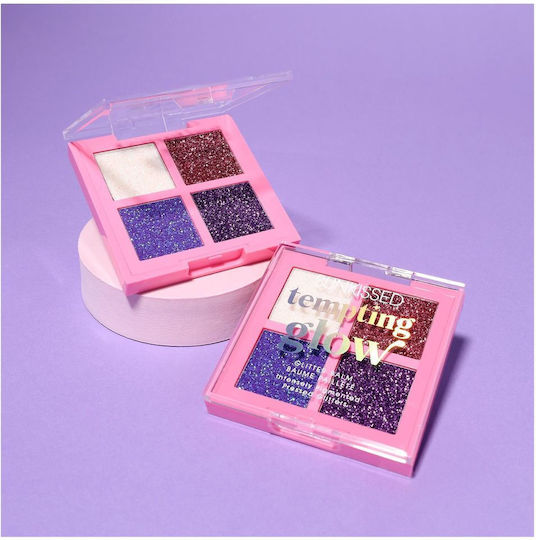 Sunkissed Παλέτα με Σκιές Ματιών σε Στερεή Μορφή Tempting Glow Glitter Balm 6.4gr