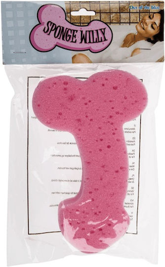 Zabawka Bath Sponge Penis 19cm Pink