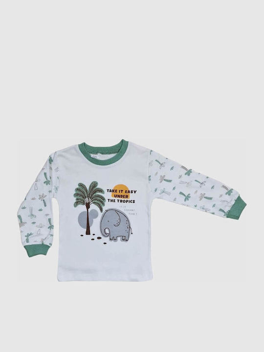 Supermini Kids' Pajamas Winter Green
