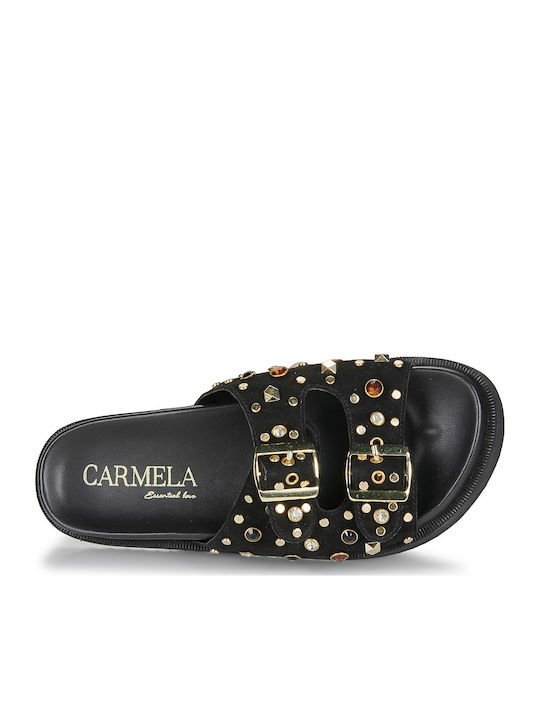 Carmela Leather Women's Flatform Sandals Black