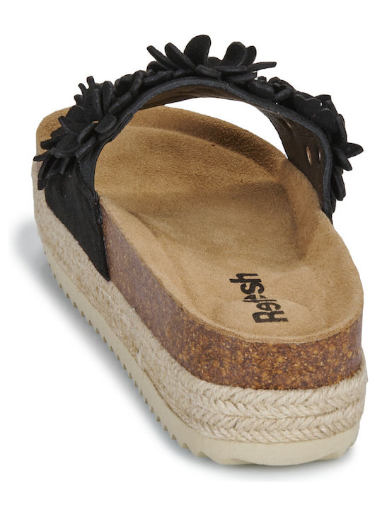 Flache Sandalen für Damen in Schwarz Farbe