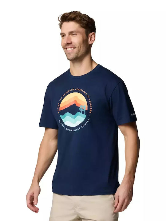 Columbia Path Lake Ii T-shirt Navy Blue