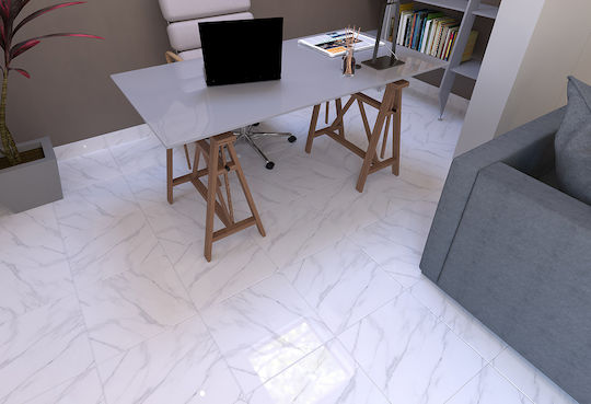 Ceramic Floor Tile Paraguay 42x42cm White