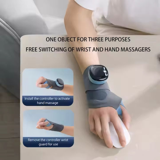 Tech Love Magnetic Therapy Dispozitiv de masaj pentru mâini cu funcție de încălzire
