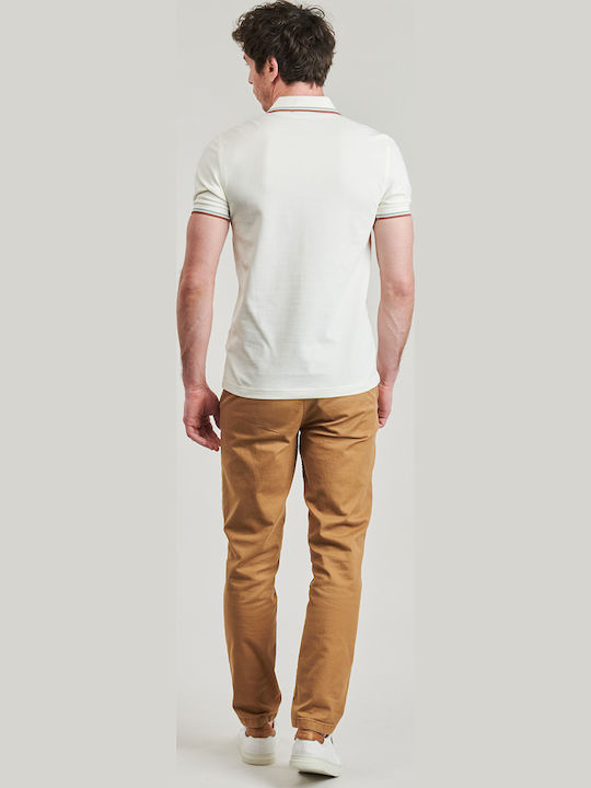 Herrenblusen Polo Kurzarm T-Shirts Beige