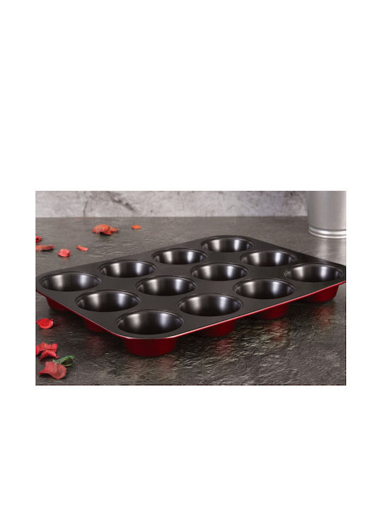 Berlinger Haus Metallic Line Φόρμα Ζαχαροπλαστικής για Cupcakes/Muffins 12 Θέσεων 35x26.5x3εκ.