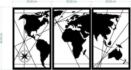 Decowalls 3D Wanddekoration Silhouette 150x80cm