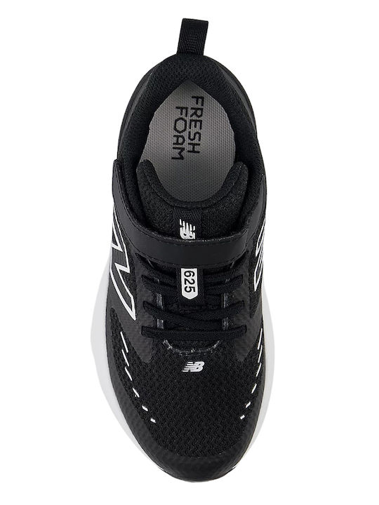 Fresh Foam 625 Παιδικά Sneakers με Σκρατς Μαύρα