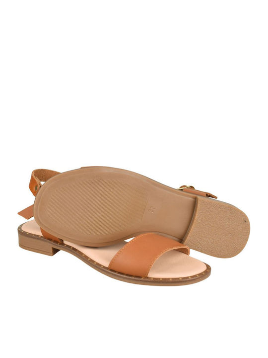 Sandale Casual Damă De Piele Tabac