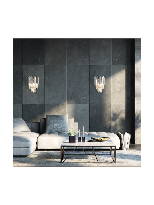 Eko Light Lumină de Perete Argintiu 25cm