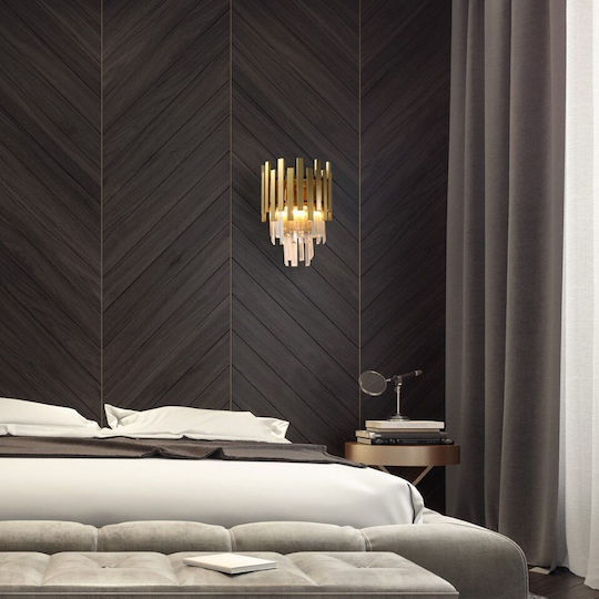 Eko Light Leuchte Wand Gold 25cm