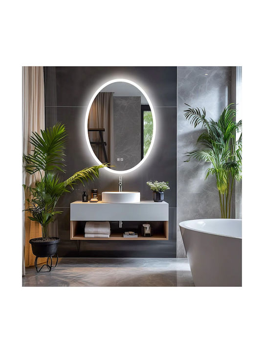 Tutumi Καθρέπτης Τοίχου με LED Φωτισμό Διαμέτρου 60cm