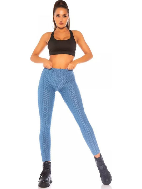 Women's Long Training Legging High Waisted & Push Up Navy Blue