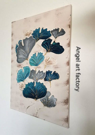 Πίνακας Ανάγλυφα Green Ginkgo Flower