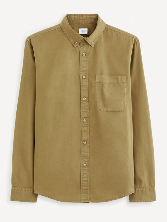 Long-sleeved Shirt Khaki