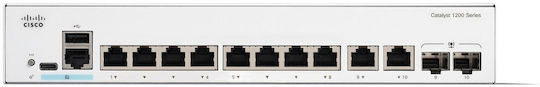 Cisco Managed L2 Switch with 10 Gigabit (1Gbps) Ethernet Ports and 2 SFP Ports