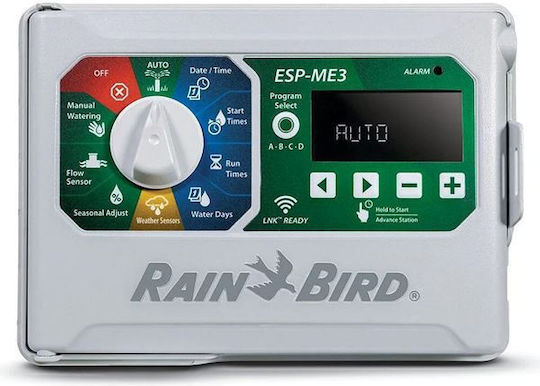 Rainbird ESP-ME LNK Wi-Fi Ready 4-22 Irrigation Programmer with Electric Table 4 Stops Expandable