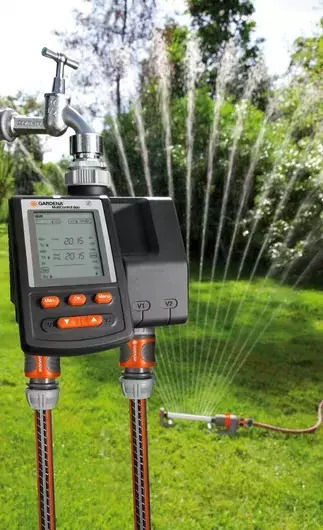 Gardena C2030 Duo Plus Προγραμματιστής Ποτίσματος Βρύσης Μπαταρίας 2 Στάσεων