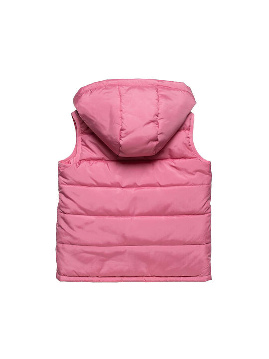 Alouette Kids Casual Jacket Sleeveless with Hood Pink