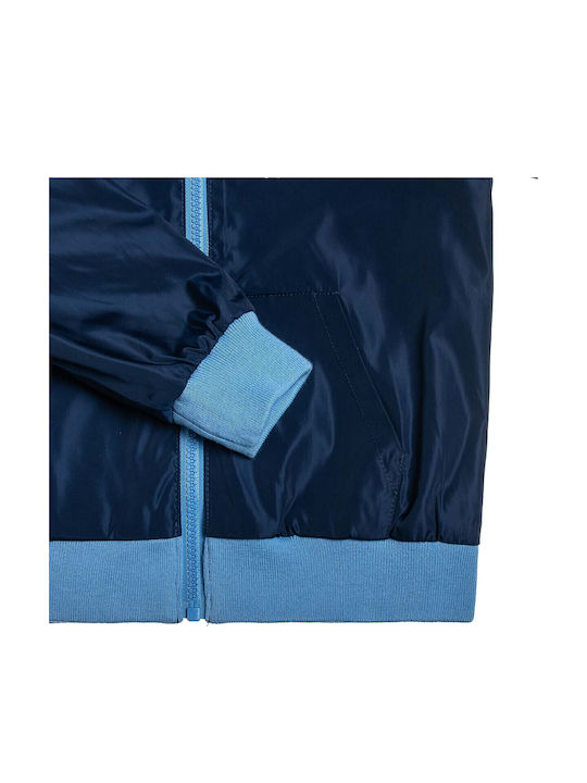 Kids' Casual Jacket Double Sided with Hood Blue