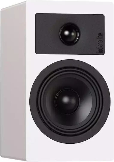 Indiana Line TESI 2 Ζεύγος Ηχείων Hi-Fi Βιβλιοθήκης 80W 2 Δρόμων Π14xΒ18xΥ24.5εκ. Λευκό