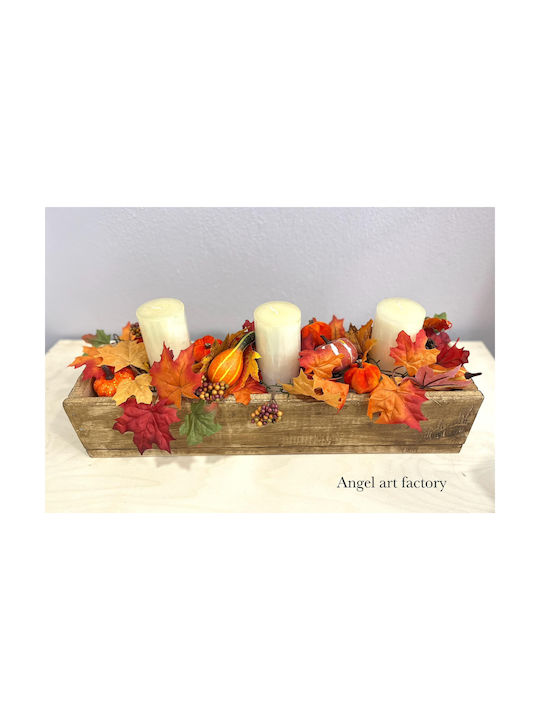 Autumn Composition Wooden Base