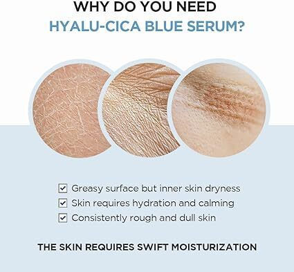 Skin1004 Madagascar Centella Hyalu-Cica Blue Moisturizing & Anti-aging Serum Face with Niacinamide 50ml