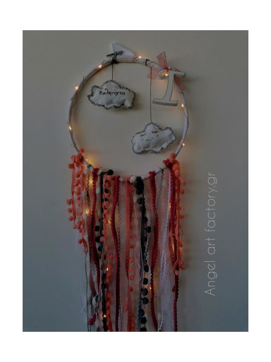 Dreamcatcher Coral Clouds Monogram Lights