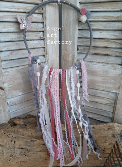 Dreamcatcher "pink-grey" Butterfly