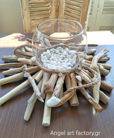 Fishbone Candle Holder Glass