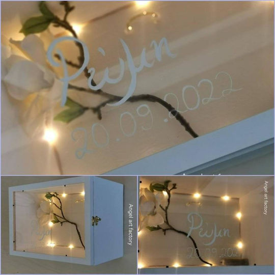 Holz-Glas-Box für Brautschuhe