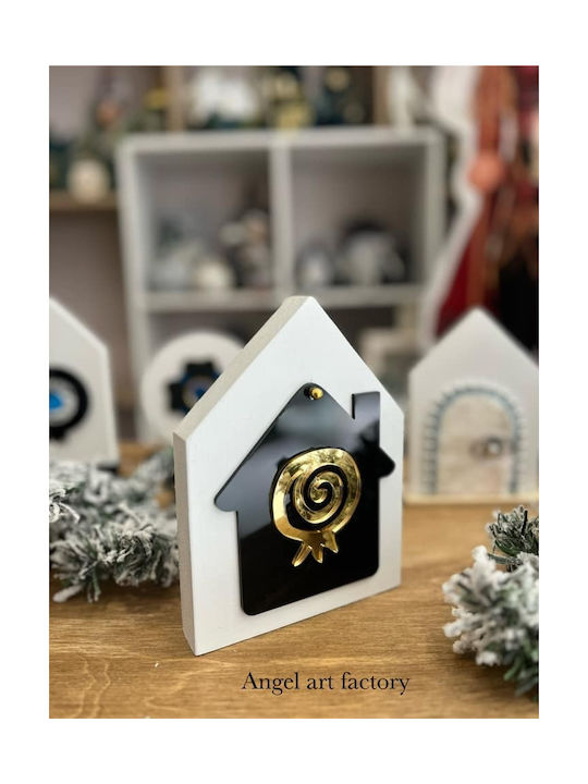 Διακοσμητικό “white Gold Luxury” Σπιτάκι