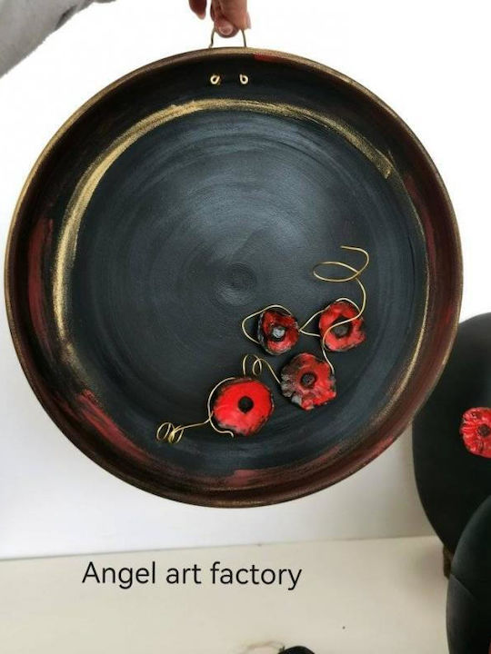 Keramikteller "Roter Mohn"