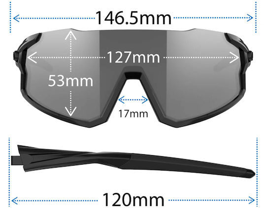 Tifosi Ochelari de ciclism Stash Clarion cu Montură Negru și Lentile Transparent