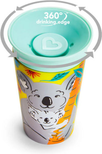 Munchkin Miracle 360° Wildlove Sippy Cup Plastic Multicolour 266ml For 12m+