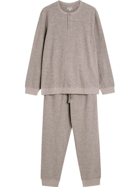 Henderson Men's Winter Pajamas Set Gray