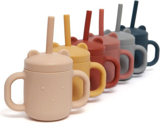 Petit Monkey Παιδικό Ποτηράκι από Σιλικόνη Καφέ 175ml