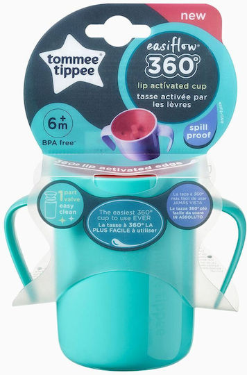Tommee Tippee Baby Cup with Handles and Straw made of Plastic Green 200ml