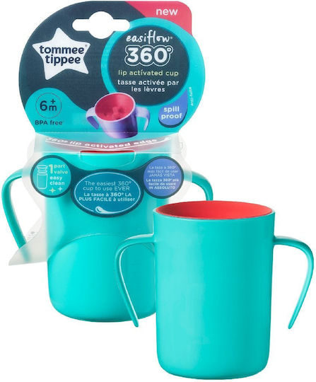 Tommee Tippee Baby Cup with Handles and Straw made of Plastic Green 200ml