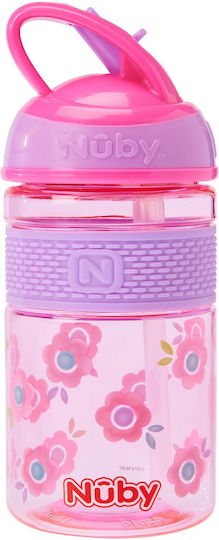 Nuby Baby Cup Sport Flip made of Plastic Pink 360ml for 18m+m+