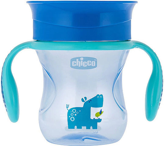 Chicco Baby Cup Perfect made of Plastic Blue Doggy 200ml for 12m+m+