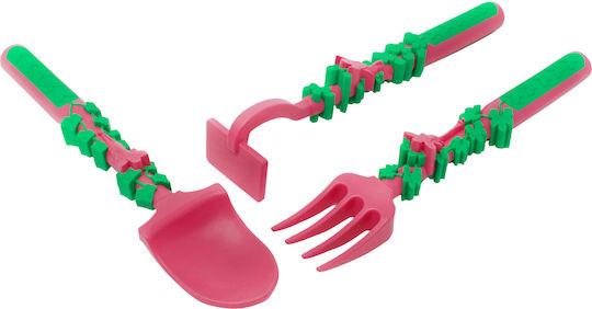 Kids Feeding Set Constructive Eating Garden Fairy 4 Piece Plate