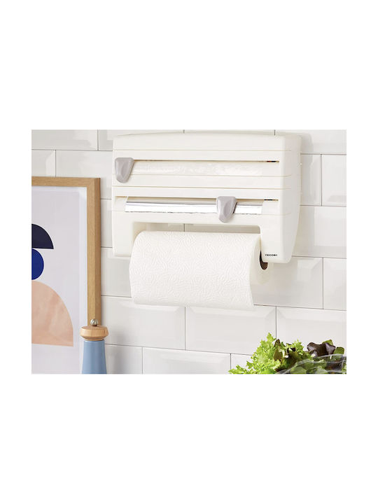 Distribuitor de role Montat pe perete Plastică Albă 24x9x9cm SUPORT44N1-white