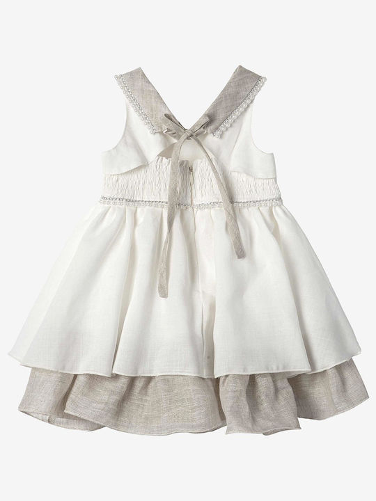 Nst Nastasia Rochie De Botez Ecru Fleur Adcock